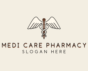 Caduceus Medical Pharmacy logo design