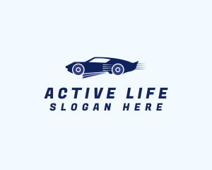 Fast Car Driving Logo