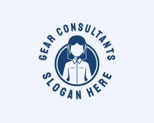 Woman Business Consultant logo design