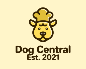 Cute Dog Chef logo design