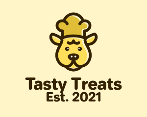 Cute Dog Chef logo design