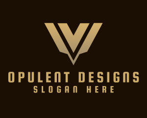 Luxury Modern Elegant Letter V logo