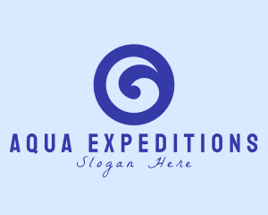Ocean Wave Swirl Vortex logo