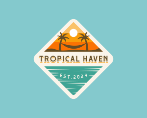 Beach Tropical Resort logo design