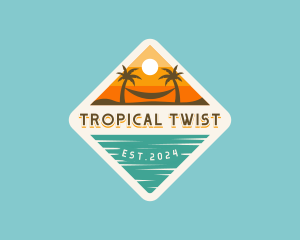 Beach Tropical Resort logo design