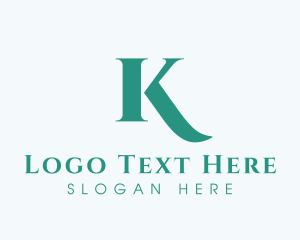 Typeface - Chic Fancy Lettermark logo design