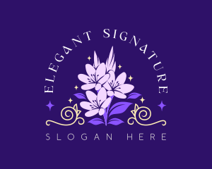 Elegant Floral Beauty logo design