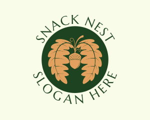 Acorn Nut Agriculture logo design