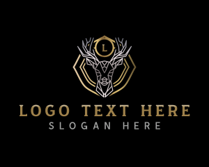 Geometric Deer Buck logo