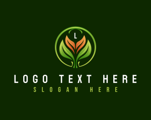 Leaf Landscaping Lawn logo