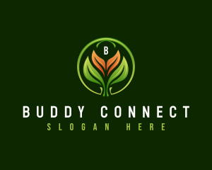 Leaf Landscaping Lawn logo design