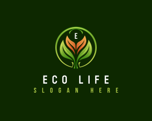 Leaf Landscaping Lawn logo design