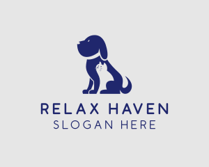 Dog Cat Veterinarian Logo