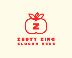 Apple Fruit Letter logo