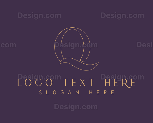 Minimalist Elegant Fashion Letter Q Logo