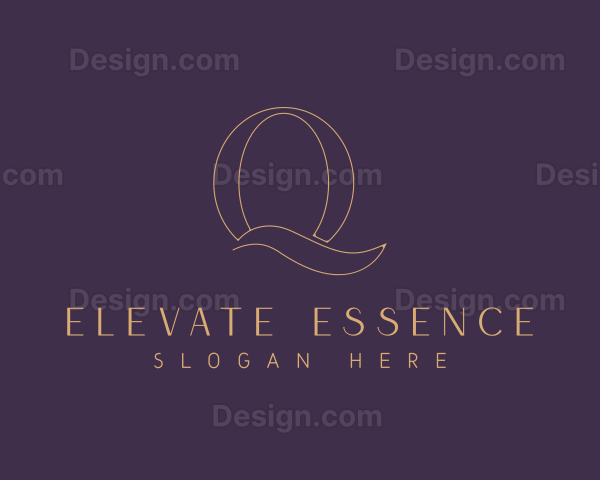 Minimalist Elegant Fashion Letter Q Logo