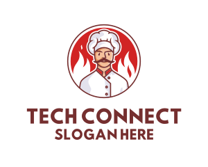 Fire Chef Restaurant  Logo