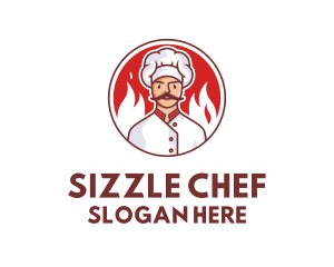 Fire Chef Restaurant  logo design