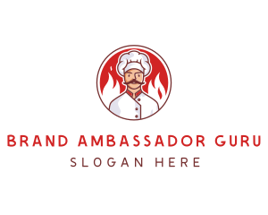 Fire Chef Restaurant  logo design