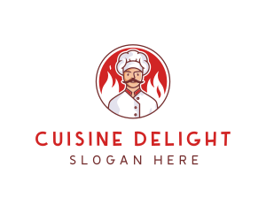 Fire Chef Restaurant  logo design