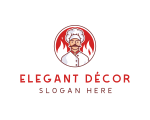 Fire Chef Restaurant  logo design