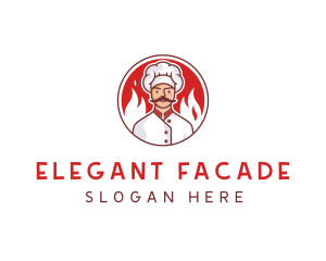 Fire Chef Restaurant  logo design