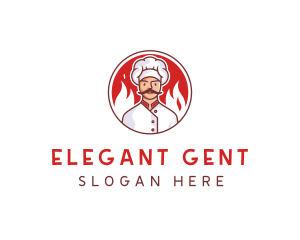 Fire Chef Restaurant  logo design