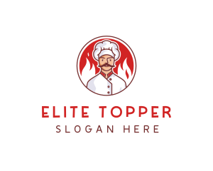 Fire Chef Restaurant  logo design