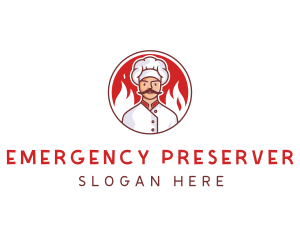 Fire Chef Restaurant  logo design