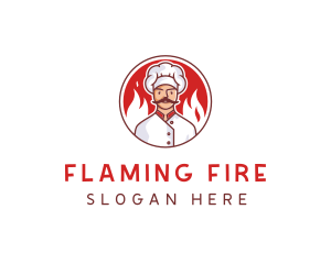 Fire Chef Restaurant  logo design