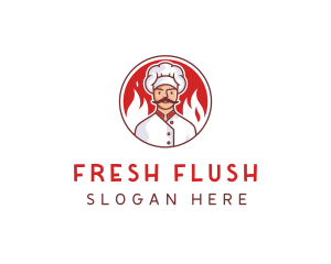 Fire Chef Restaurant  logo design