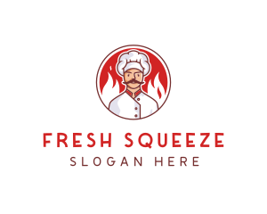 Fire Chef Restaurant  logo design