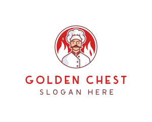 Fire Chef Restaurant  logo design