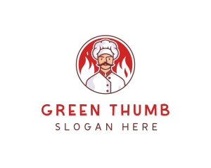 Fire Chef Restaurant  logo design