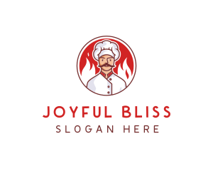 Fire Chef Restaurant  logo design