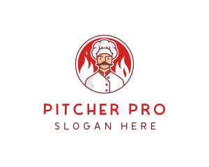 Fire Chef Restaurant  logo design