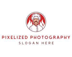 Fire Chef Restaurant  logo design