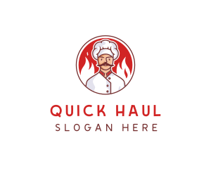 Fire Chef Restaurant  logo design