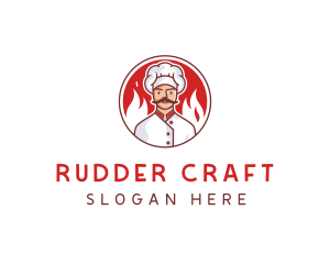 Fire Chef Restaurant  logo design