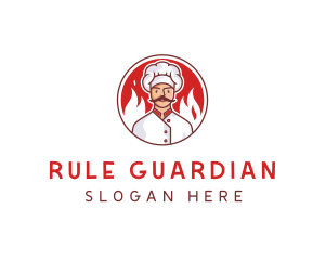 Fire Chef Restaurant  logo design