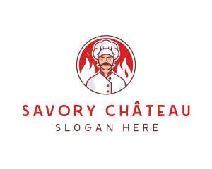 Fire Chef Restaurant  logo design