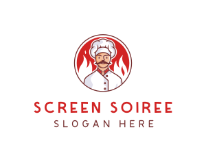 Fire Chef Restaurant  logo design