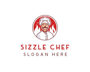 Fire Chef Restaurant  logo design