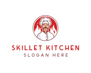 Fire Chef Restaurant  logo design