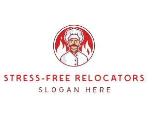 Fire Chef Restaurant  logo design