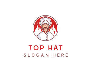 Fire Chef Restaurant  logo design