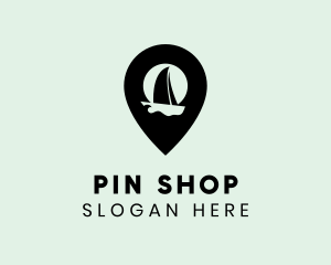 Yacht Location Pin logo