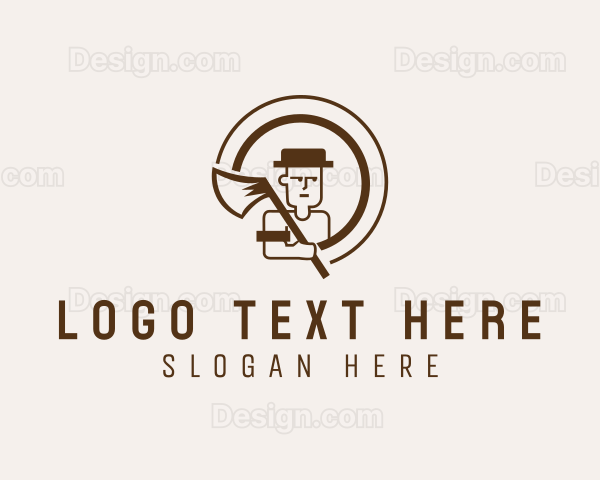 Hipster Lumberjack Wood Axe Logo