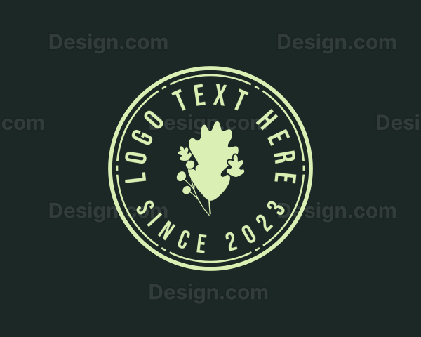 Gardening Floral Leaves Logo