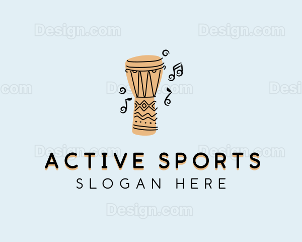 African Djembe Percussion Logo